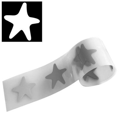 Silver Reflective Tapes Patch Stars Heart Vinyl Film Transfer Diy T-Shirt Clothes Stickers Parches Ropa Iron On Patches 3x100cm
