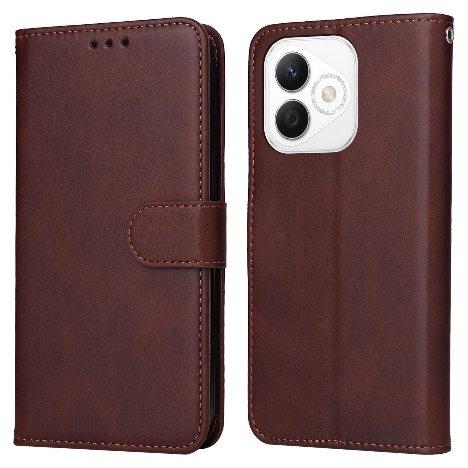 

For Honor X60i 5G Case PU Leather Phone Cover with Cash/Card Slots A