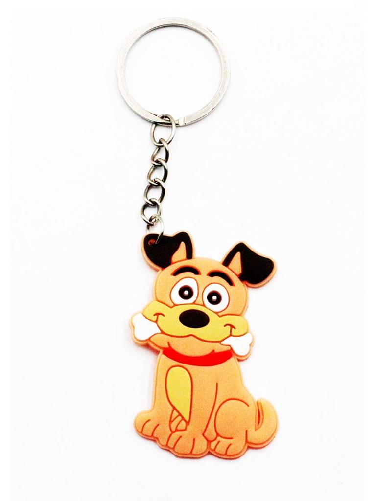 Jungle Animal Cartoon Keychain - Cute PVC Epoxy Pendant for Car Keys