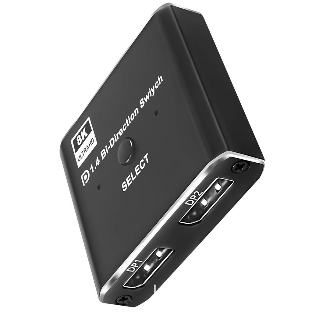 8K@60Hz Bidirectional DP Switch 1.4: 1-to-2 & 2-to-1 Converter