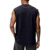 Gilet Casual da Uomo Lavato all'Americana Senza Maniche, Top T-shirt da Uomo Retro in Cotone Girocollo