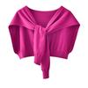 Korean Cashmere Wool Knit Women Fake Collar Shawl Summer Air Conditioned Shoulder Protect Cervical Spine Thicken Warm Scarf Q36