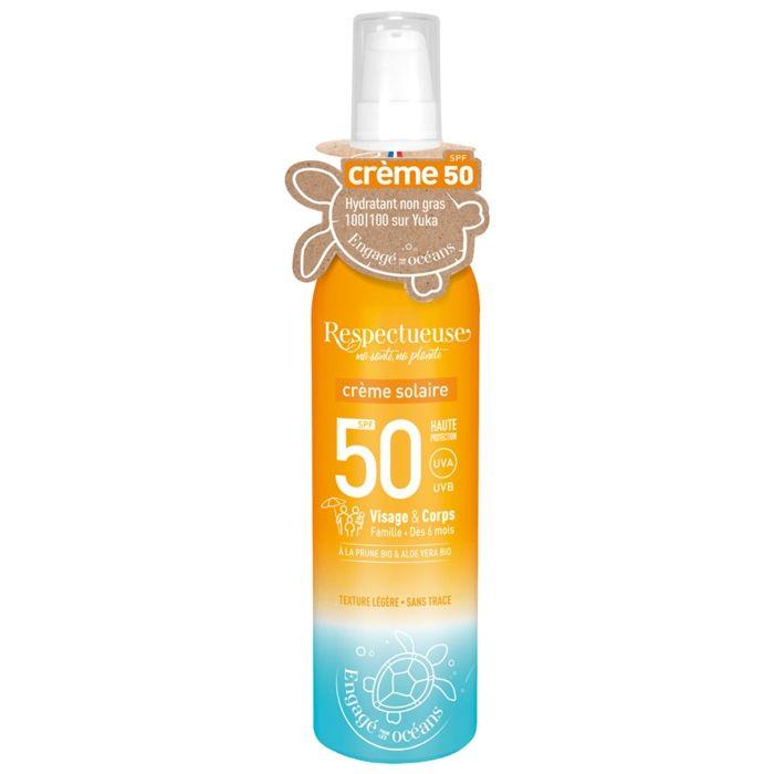 Respectueuse Crème Solaire Visage & Corps SPF50 100 Ml