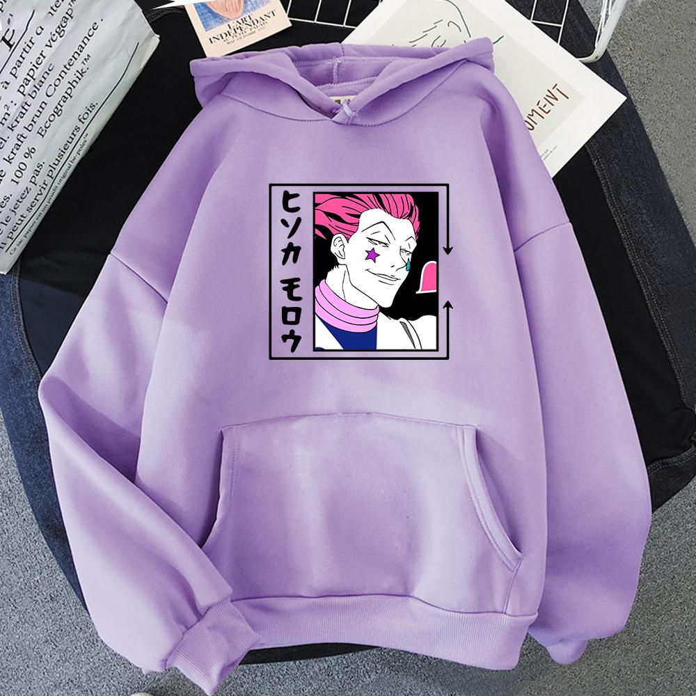 Cute Unisexs Hunterxhunter Hoodies Hunter X Hunter Unisex Women Pullovers Hoodies Sweatshirts Killua Zoldyck Hisoka 90s Anime Hoody