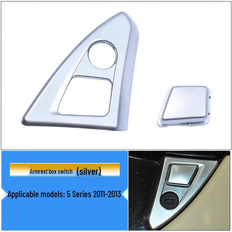 BMW 5 Series Center Console Storage Box Armrest Switch Button Trim Panel