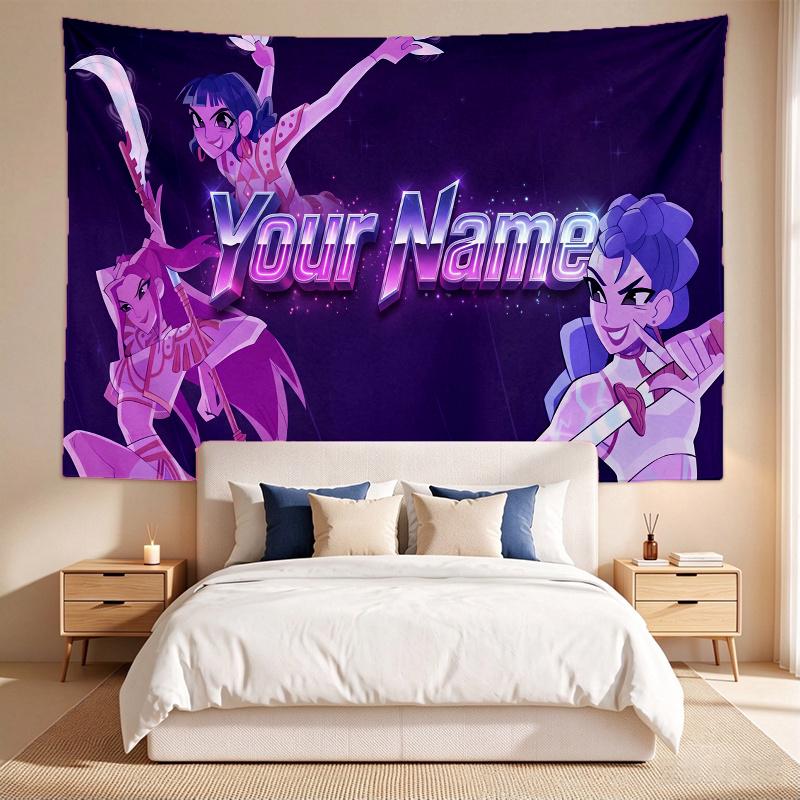 Gruppo di ragazze Kpop (31) Arazzo con Nome Personalizzato da Appendere alla Parete Decorazione Artistica da Parete per Camera da Letto Soggiorno
