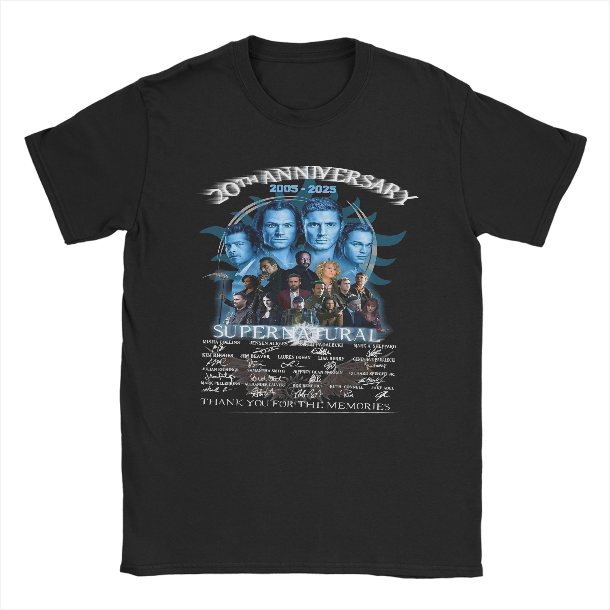 

Mens Womens Dean Winchester Supernatural Shirt 100% Cotton Printed Tee Shirts Top Clothing L