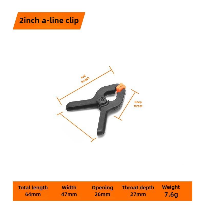 Quick-Release Plastic Spring Clamps - 2.4-Inch A-Shape Carpentry Clamps with Heavy-Duty Welded Fastening & Photo Attachments