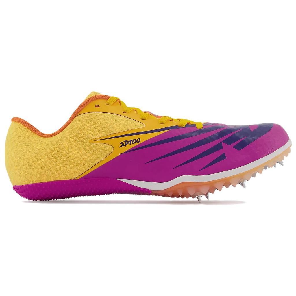 New Balance Nb 100 Sprint Spikes Low Top Marathon Laufschuhe Unisex Schuhe Gelb Lila USD100E4
