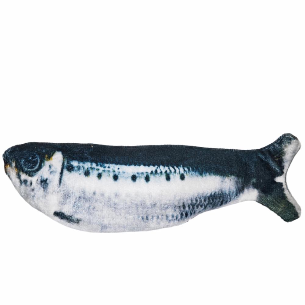 

1/3 шт. Плюшева інтерактивна іграшка для котів з махаючим хвостом, реалістичний м який іграшковий кікер з котячою м ятою, інтерактивна гра Sardines