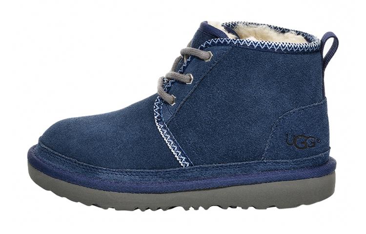 UGG Neumel 2 Tasman Suede Ankle Length Snow Boots Marine Blue Teenagers 1094529K-NTSM 32.5
