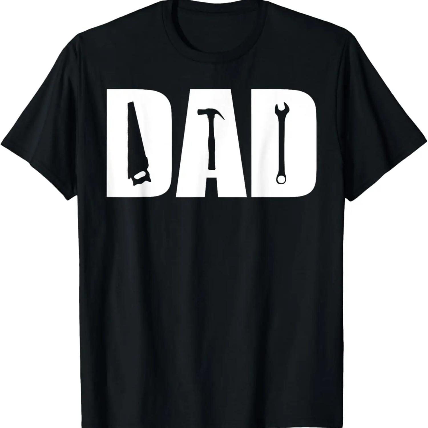 

Папа Мастер Отец Инструменты Молоток Гаечный ключ Подарок на День отца Футболка XXXXXL чёрный