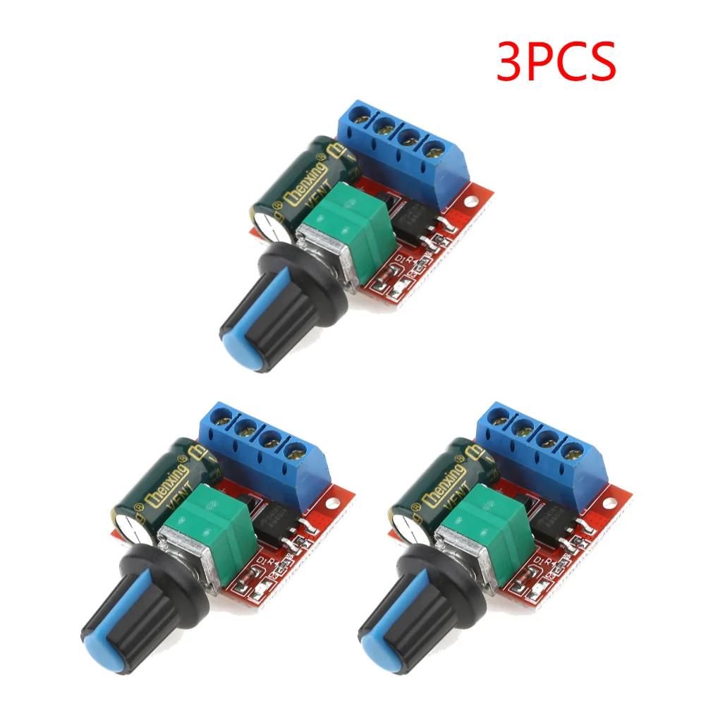1-6pcs 5A 90W PWM 12V DC Motor Speed Controller Module DC-DC 4.5V-35V Low Voltage Motor Speed Controller Adjustable Drive Module