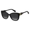 Elegant Acetate Irregular Sunglasses Women's Black MARC815S