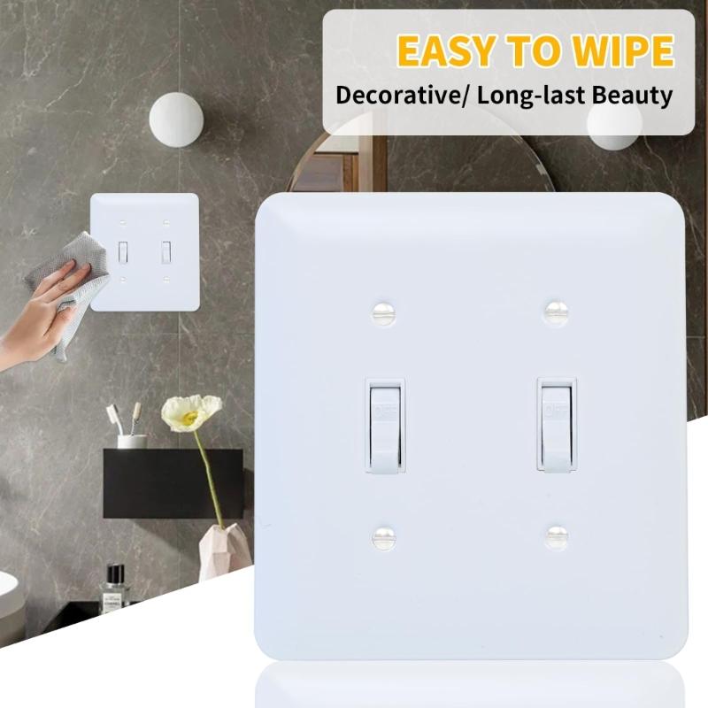 Upgrades Two Position Toggle Switches Plate Electrical Accessory with Quick Installation for Wall Outlets & Appliances