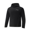 Li Ning Running Series Sports Casual Minimalist Solid Color Hooded Jacket Men Jacket Black AFDVA93-1