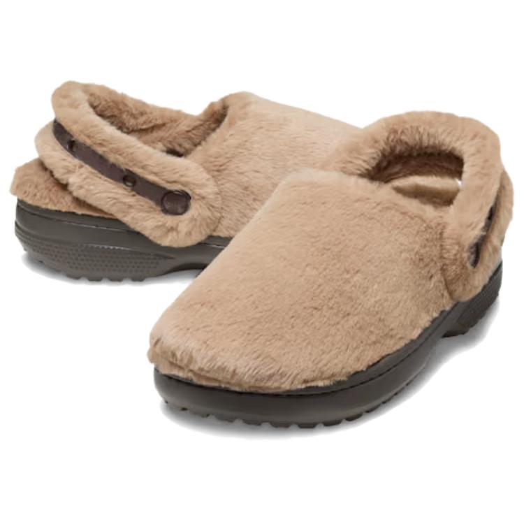 Crocs Unfuggetable Clog Comfortable Simple Anti-Wear Closed-Toe Slippers Unisex clogs Brown 211116-2JJ