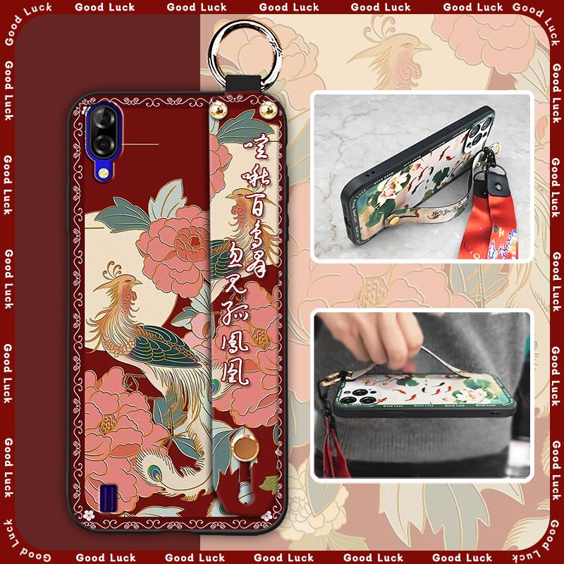 Kickstand Chinese Style Phone Case For Blackview A60 Shockproof Durable Silicone Ring Back Cover Fashion Waterproof