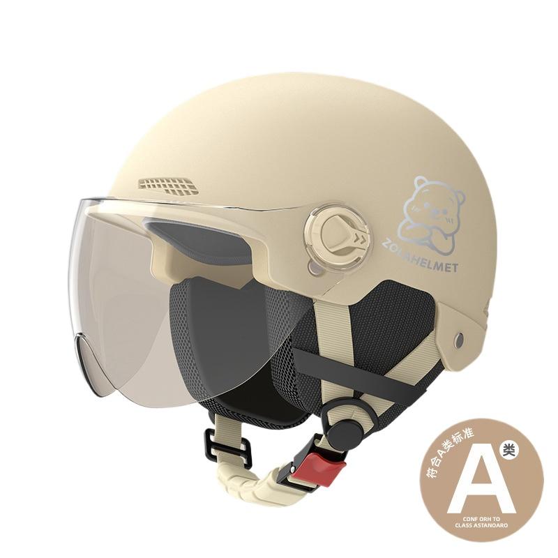 Helmet Electric Car Girl Cute Funny Lightweight Hair Hat Women's Helmet