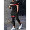 Autumn Fashion Round Neck Short-sleeved Shirts And Casual Long Pants, Urban Street Loose And Casual Fashion Men's Set