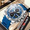 SANDA High-end Electronic Watch Outdoor Sports Quartz Men's Watch Multifunctional Night Light Stopwatch Waterproof Men's Watches