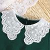 Girls Sweet Butterfly Lace Doll Collar Solid Color Dress Summer Children Fashion Casual Dress