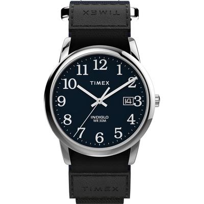 Men's Watch Timex Easy Reader TW2U85000 Quartz Water Resistant To 3 ATM Mineral Glass Blue Dial Brass [Item]