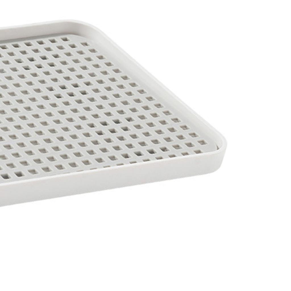 Double Layer Draining Tray Efficient Water Drainage Easy to Clean Space Saving for Cups Utensils