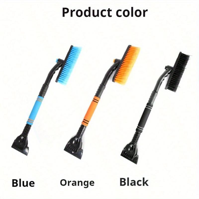 3-In-1 Car Snow Scraper with Broom, 360° Rotating Ice Broom, Detachable Snow Shovel, Extendable Snow Brush, Foam Handle, for Car, Truck