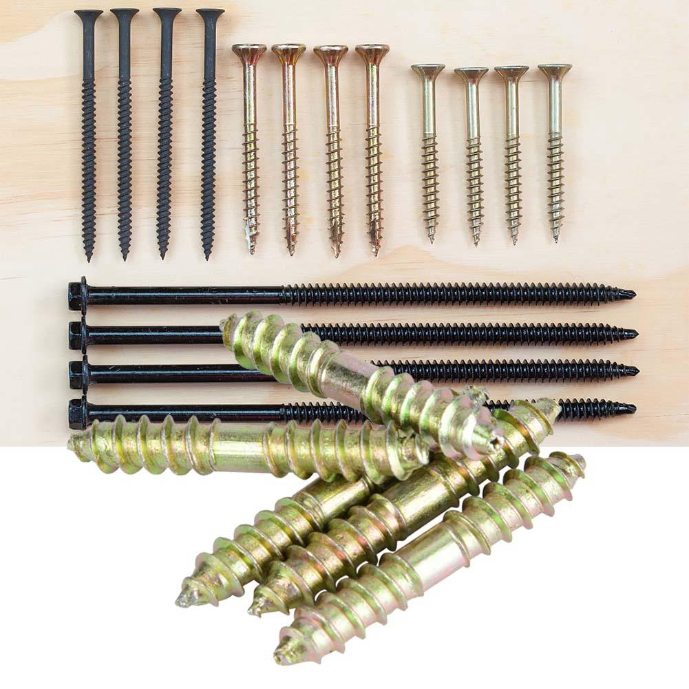 10pcs 6*40mm Dowel Screw Woodworking Furniture Connector Double Ended Screw