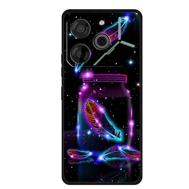 For Tecno Pova 6 Case Luxury TPU Soft Silicone Phone Cases Back Cover for Tecno Pova6 2024 6.78" Shockproof Love New Cute Coque