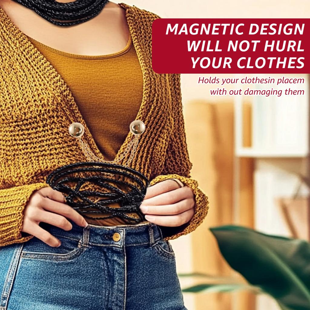 8 Stuks Magnetische Kledingclips Magnetische Kleding Spelden Universele Magnetische Kleding Sluiting voor Manchetten Halslijn Zomen Broekzomen Overhemd