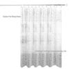 PEVA Waterproof Anti-Mold Transparent Bathroom Shower Curtain with Magnets