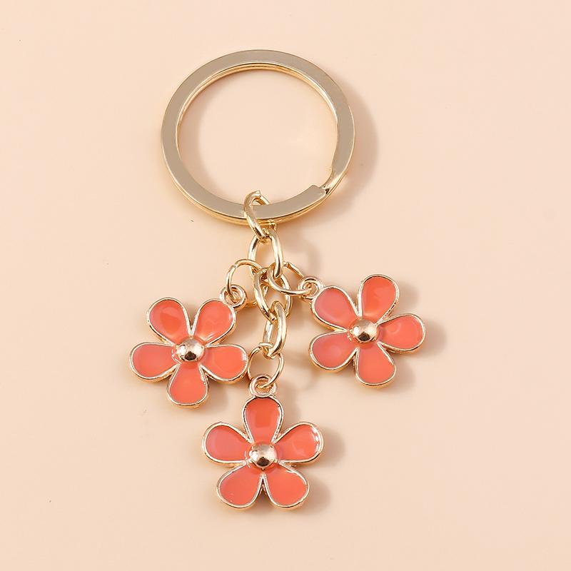 Niedlicher Emaille Sonnenblumen Schlüsselanhänger Frauen Mädchen Blume Schlüsselanhänger Anhänger für Handtaschen Deko DIY Handgefertigter Schmuck Geschenke