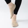 New Cotton Mesh Breathable Five-toes Yoga Socks Pilates Socks Silicone Anti-slip Sports Socks Indoor Dance Fitness Floor Socks