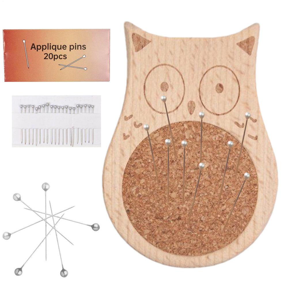 Pincushions For Sewing Cute Wooden Needle Cushion Knitting Accessories For Home Bed Work Mending Embroidery Stitching Thread