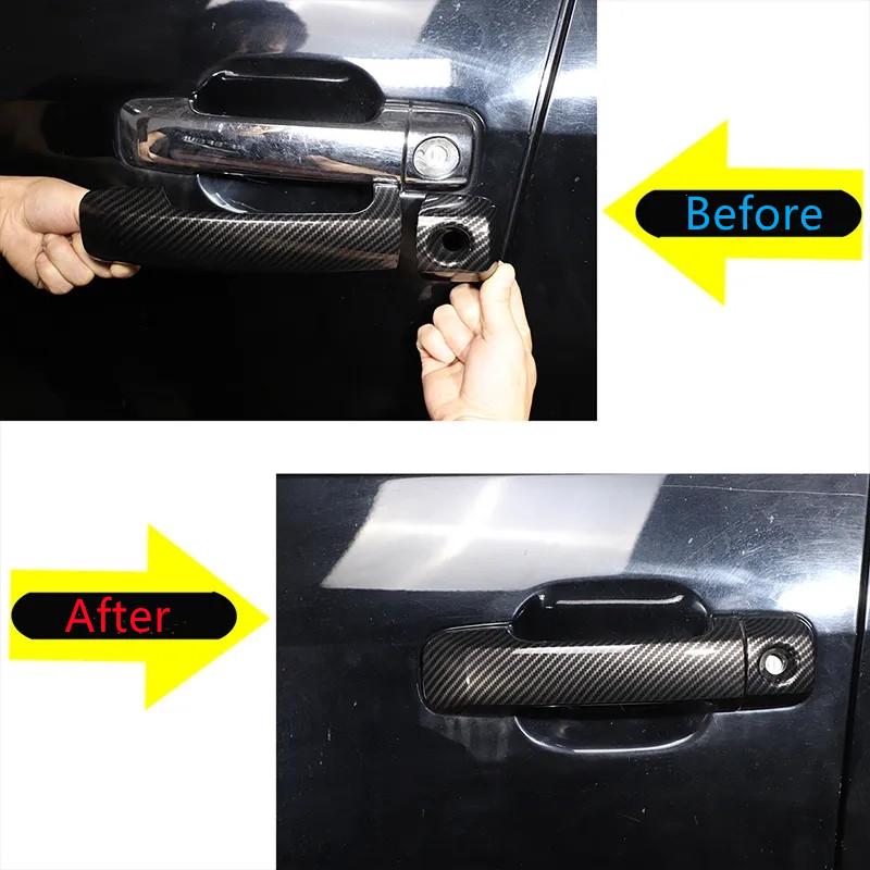 Car Door Handle Cover Trim Protection Cover Sticker Fit For Toyota Tundra Sequoia 2007- Auto Exterior