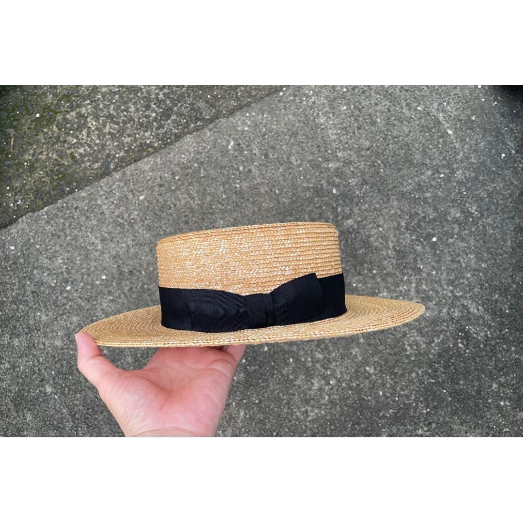 Used KIJIMA TAKAYUKI & United Arrows Custom Straw Hat Boater Hat