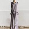 2 Piece Sets for Women Hooded Sleeveless Pullover Top And Long Pants Set Summer Casual Ruffle Lounge Outfits