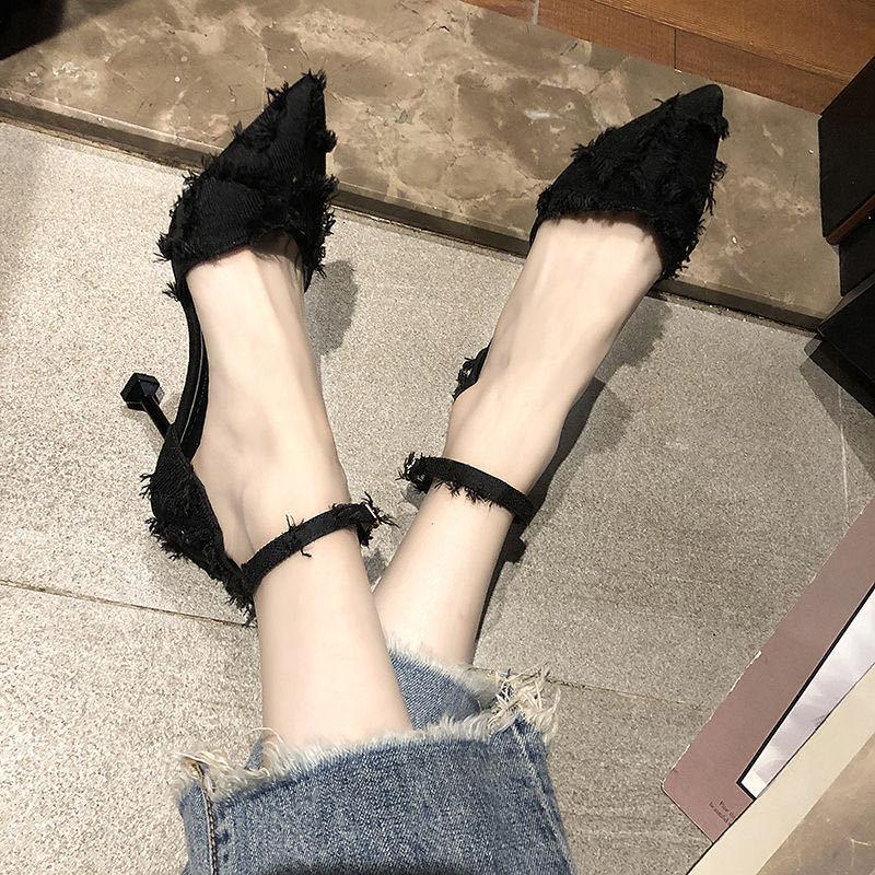 Pointed Toe Woman Shoes High Heels Sandals for Women Luxury 2025 Comfortable and Elegant The Best Anti Slip Hot Summer Sandal
