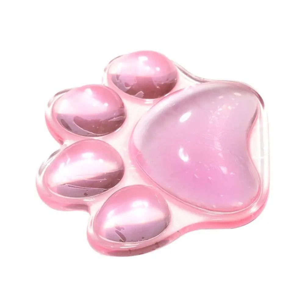 Cat's Paw Shaped Keyboard Holder Transparent Typing Support Pad Keyboard Wrist Rest Office