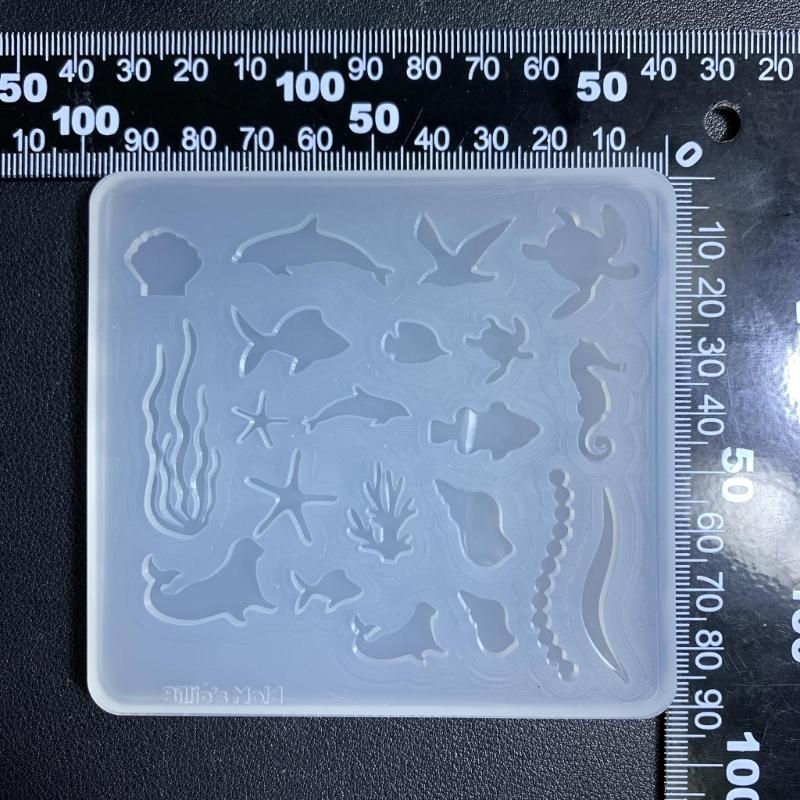 Shaking Cup Parts Moulds Ocean Themed Silicone DIY Crafts Molds Jewelry Making Tools Silicone Mold for Jewelry Making