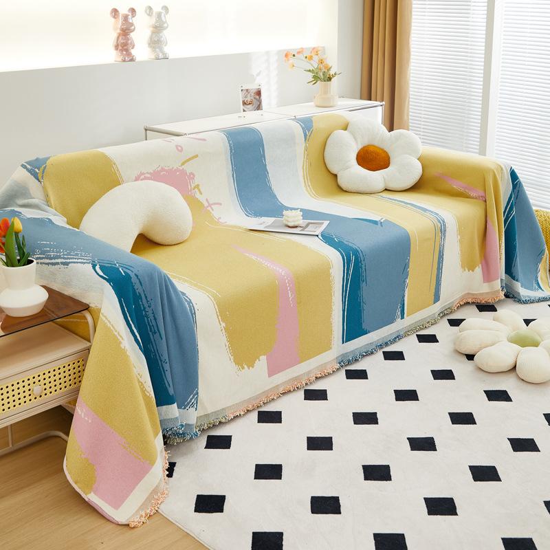 Chenille Sofa Towel Four Seasons Universal Living Room Sofa Cover Double-Sided Non-Slip Sofa Cover Towel