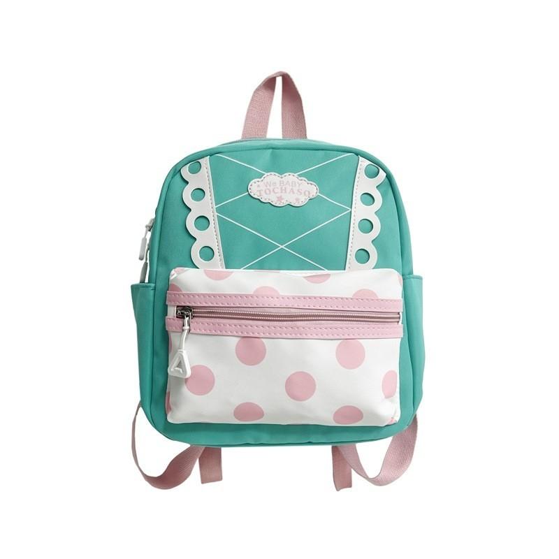 Adorable Unisex Children s Backpack With Fun Polka Dot Print Breathable Material