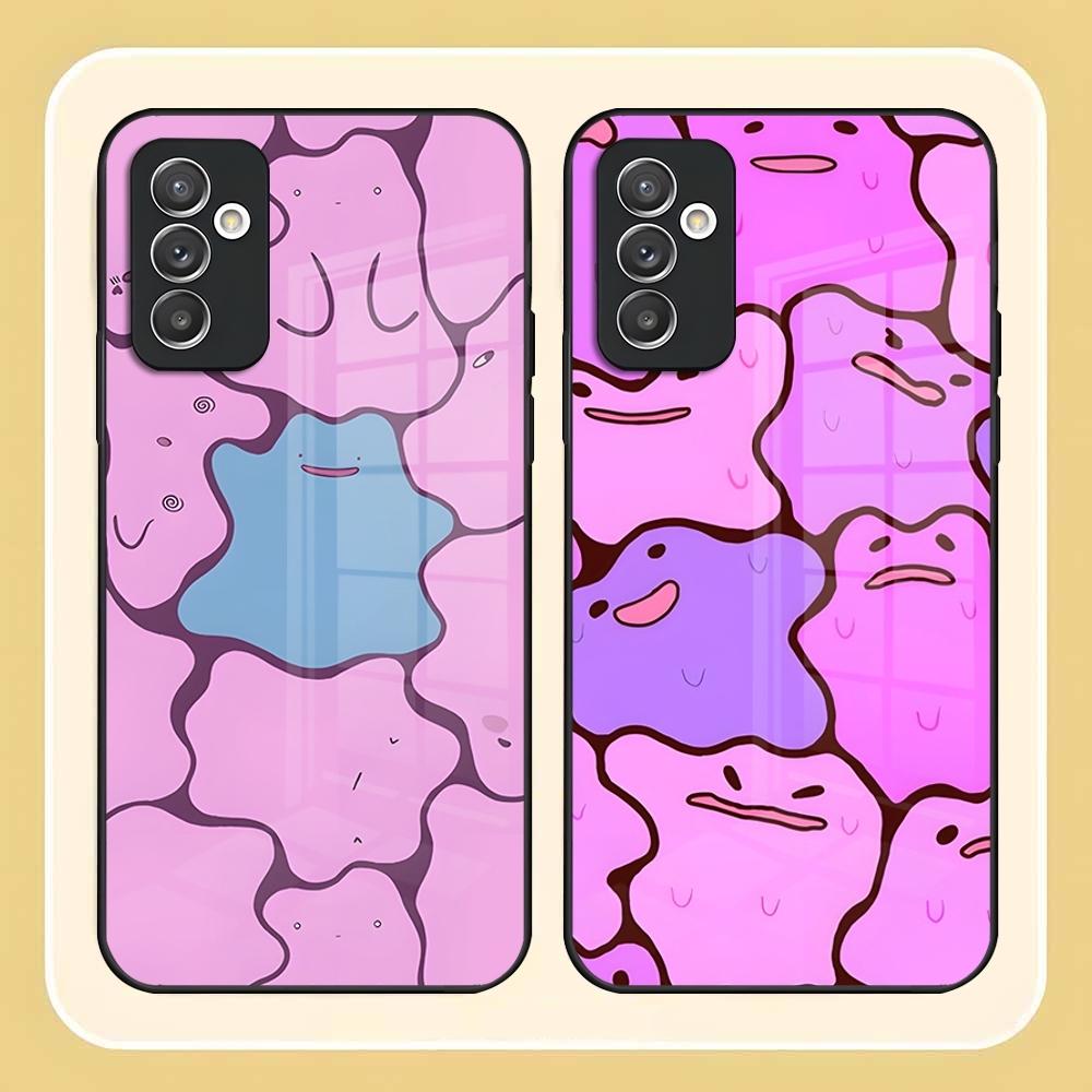 Cartoon Cute Ditto Phone Case For Samsung S24 Ultra S23 S22 S20 Fe S21 Plus A54 A34 A24 A53 A13 A16 Glass Back Cover