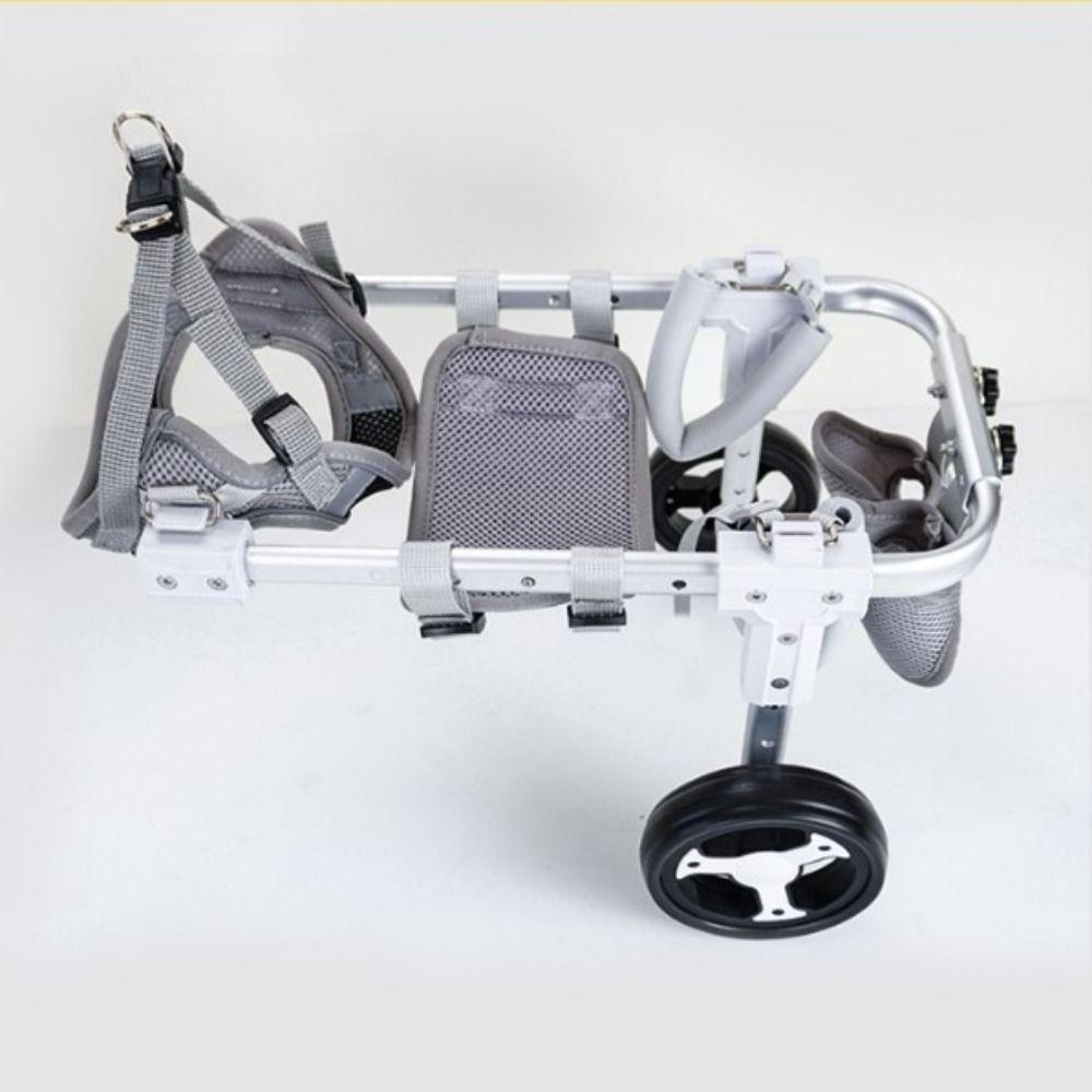 Lightweight Aluminum Pet Mobility Cart Adjustable Pet Rehabilitation Wheelchair  Pet Mobility