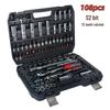 1/2" T-Type Air Impact Wrench Set: 8-Piece Pneumatic Hex Screwdriver & Socket Set for Auto Repair.
