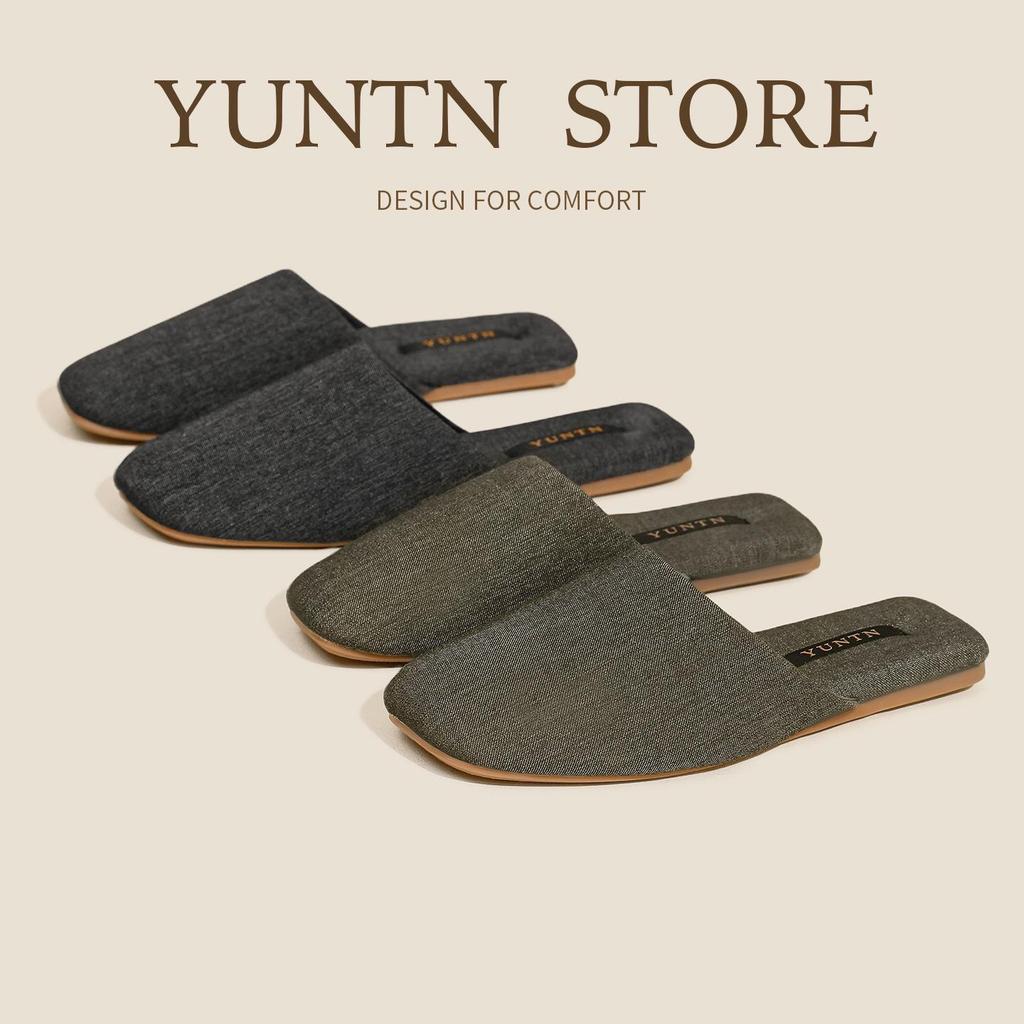 Cloud Group Minimalistische Baotou Baumwollpantoffeln mit Fleecefutter - Rutschfeste, leichte Hausschuhe für Damen & Herren, Herbst/Winter-Kollektion