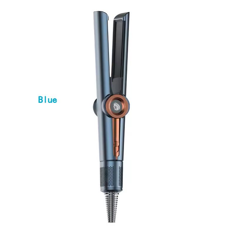 2-in-1 Hair Care Tool: Short Hair Straightening & Curling Comb with Temperature Control
