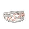 Two-Tone 'Love Mom' Ring - Ideal Gift for Christmas & Mother's Day